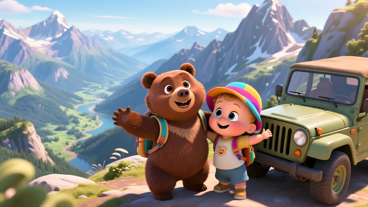 Jeep Ride In Mountains | Adventure Song for Kids | Nursery Rhymes and Baby Songs