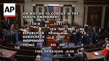 House passes bill to end the longest US government shutdown