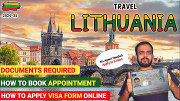LITHUANIA Tourist Visa 2024  🇱🇹 | How To Apply Lithuania Tourist Visa online | Schengen Visa.