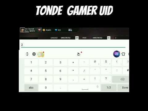 Tonde gamer uid #tondegamer #shorts #viral #youtubeshorts - YouTube