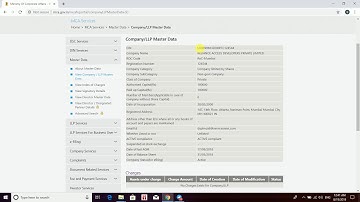 How to View Company Master Data on MCA Website