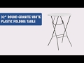 Bar Height Round Folding Table