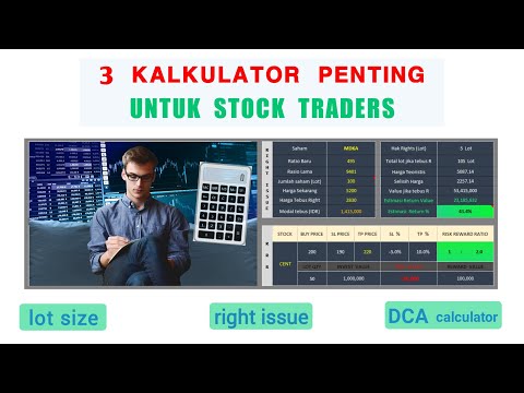 KALKULATOR TRADING | menghitung Right Issue, Lot Size, dan Average Down Saham