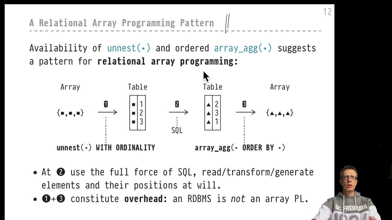 Advanced Sql — Chapter #04 — Video #24 — Array Programming Via Unnest(), Array_Agg, With Ordinality