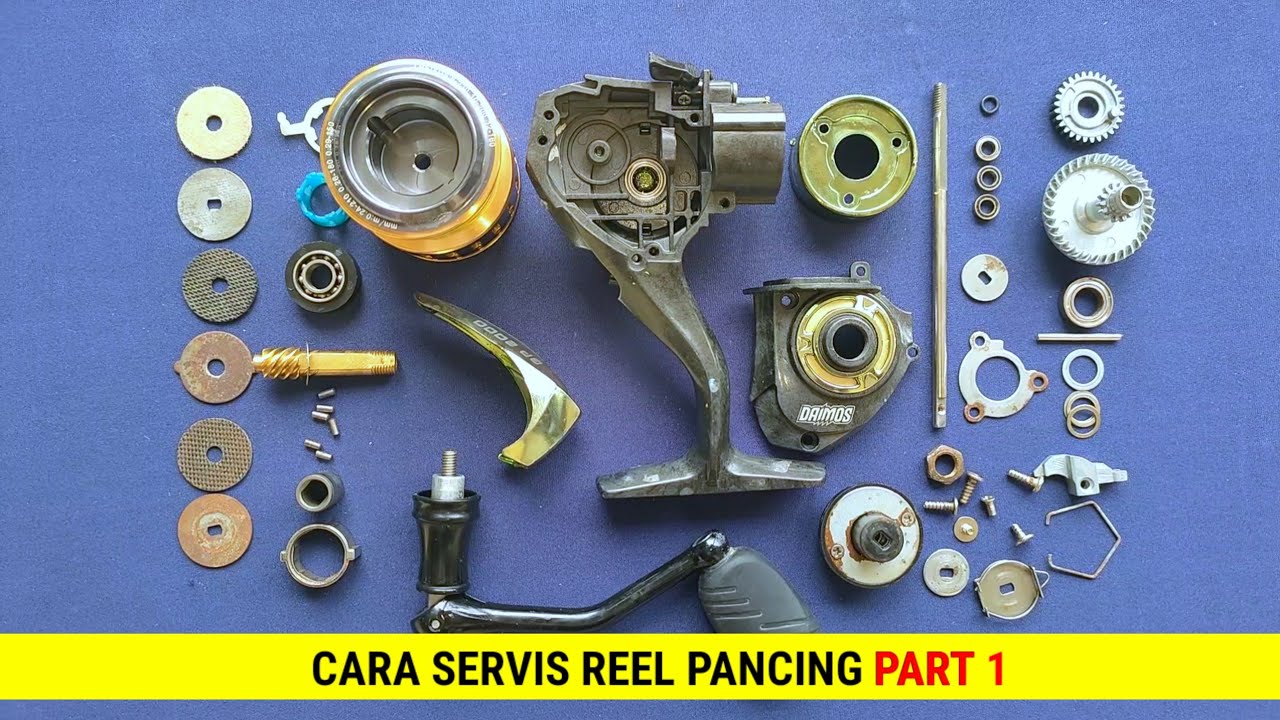 CARA SERVIS ‼️ Atau Bongkar Pasang Reel Pancing Spining Part 2 - YouTube