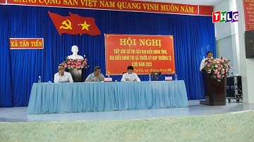 Đại biểu Hội đồng nhân dân Tỉnh, thị xã tiếp xúc cử tri xã Tân Tiến