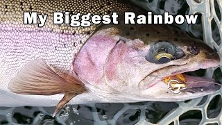 My Biggest Rainbow on Dragon Lake, BC