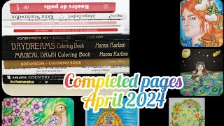 Coloring: Completed pages April 2024