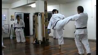 Famous Uechi Ryu Karate Yamashiro Dojo Uechi Ryu Kumite Free Sparring Training Exercise