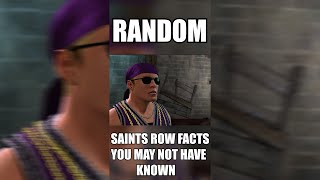 Random Saints Row Facts Episode 1 #shorts