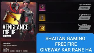 SHAITAN GAMING FREE FIRE Titel : 3000diamond giveway#free #fire #live #giveaway screenshot 4
