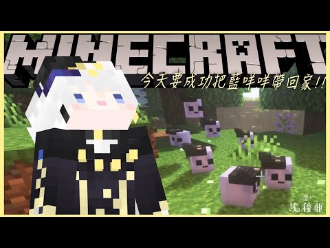 【Minecraft】我的藍咩!! 咩咩!!!! 今天勢必要把藍咩咩帶回家【埃穆亞Oumua】