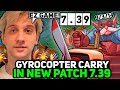 Arteezy tests GYROCOPTER CARRY in NEW PATCH 7.39