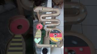 German marble run ‼️ marble mechine the world cup spiral slide....#fypシ #marblerun #worldcup