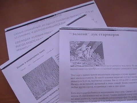 ЛУК СТАРОВЕРОВ инструкция по выращиванию