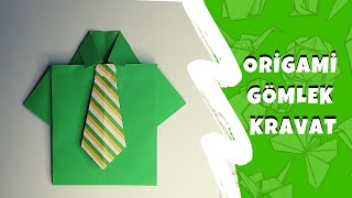 Babalar Günü Origami Gömlek Kravat Yapımı / Father Days Origami Gift