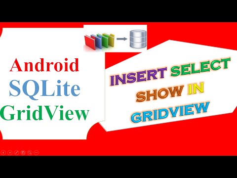 Android SQlite Database GridView -INSERT,SELECT POPULATE