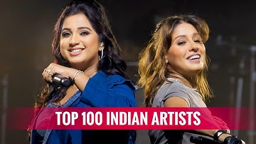 Top 100 Indian Artists with most monthly listeners on Spotify (2024 version)
