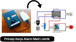 Prinsip Kerja Alarm Mati Listrik | Alarm Mati Lampu SEDERHANA