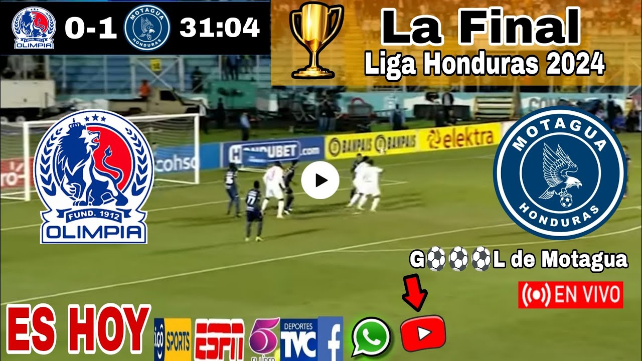 Olimpia vs. Motagua en vivo, donde ver, a que hora juega Olimpia vs ...
