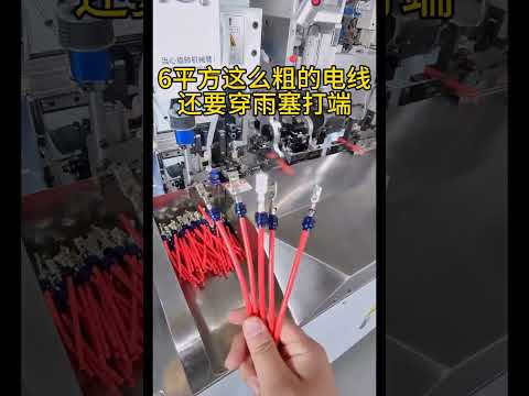 6 sq mm Thick Wire Waterproof Plug Insertion and Terminal Crimping Machine