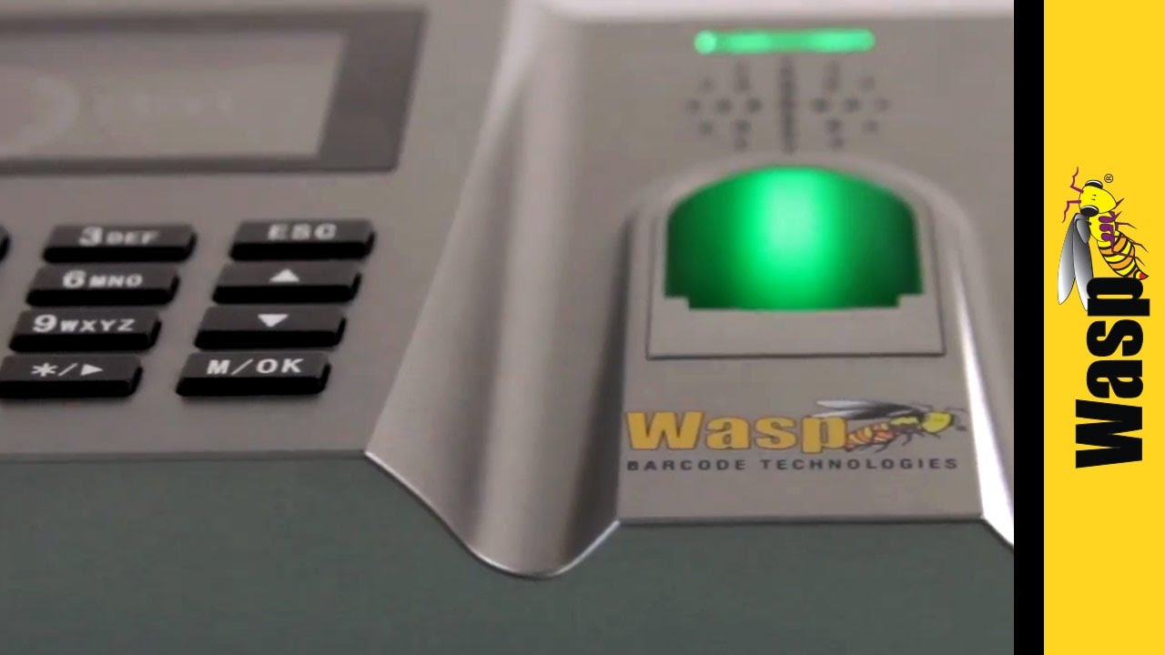 Employee Time Tracking Biometric Identification Clock WaspTime B2000 | Wasp Barcode Technologies