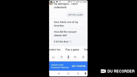 asking Google Assistant can you tell me a joke