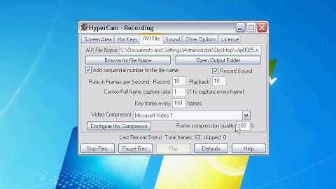 CompTipz Ep.2 - How to Produce HQ Videos with Hypercam 2