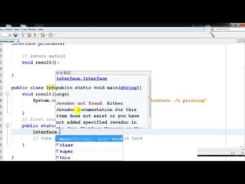 Interface in java || Example || core java Tutorial
