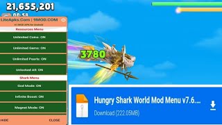 Hungry Shark Evolution Mod Apk Latest version 2026/Unlimited Gems,Coin Unlocked All Sharks, God Mod screenshot 3