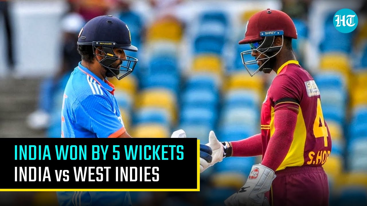 India vs West Indies Match Highlights India Wins the 1st ODI Cricket Canvas