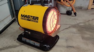 Master MH-80-OFR 80,000 BTU Silent Drive Kerosene/Diesel Radiant Heater