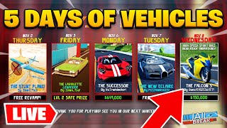 [?LIVE] Roblox Jailbreak 5 DAYS of VEHICLES UPDATE BATTLE ROYALE & GRINDING W/ VIEWERS