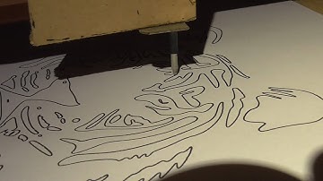 Another DIY CNC router, part 4 (spindle control by gcode, more pen plotting)