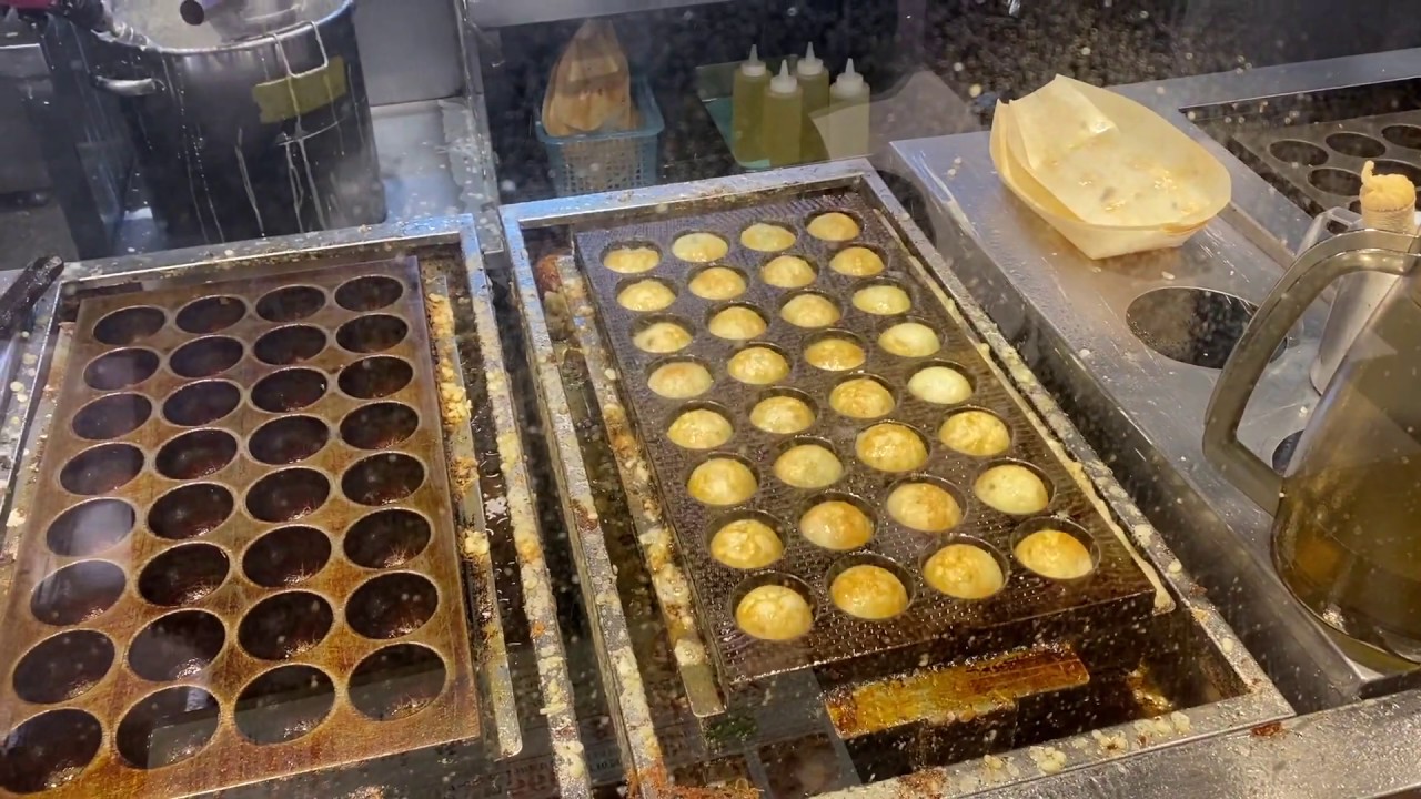【驚愕】大阪のたこ焼き屋、自動運転でたこ焼きが回る機械に目が釘付けに！周りはパリッと香ばしく中身はトロッとしてさすがプロ最高の味