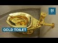 There's an 18-karat gold toilet in New York