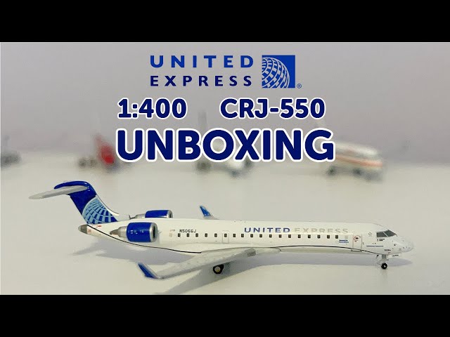 GeminiJets 1:400 United Express CRJ-550 Unboxing | FIRST ON