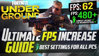 🔧 FORTNITE CHAPTER 5: Dramatically increase performance / FPS with any setup! FORTNITE UNDERGROUND ✅