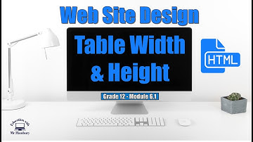 Get your Table Just Right! Unlock the Secret to Perfectly Sized HTML Tables! | Width and Height|