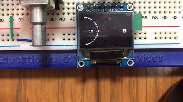 Display of rotary encoder operation by OLED