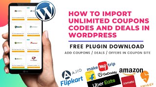 How To Import Unlimited Coupons Codes And Deals For Free In WordPress.