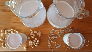 VEGETABLE MILK of Peanut and Sunflower Seeds, ECONOMIC, HEALTHY AND VEGAN.