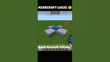 Minecraft Logic 🤨 part 5 #shorts #viral