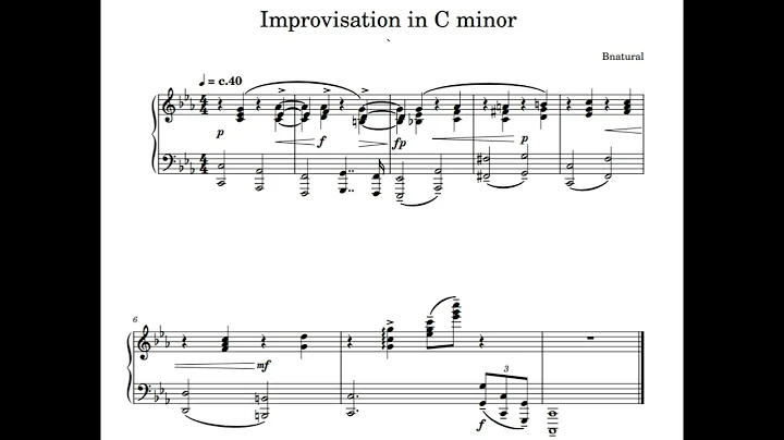 Improvisation in C minor [Sound test]