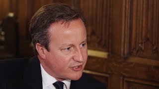 UK Prime Minister David Cameron Interviewed before Brexit Referendum