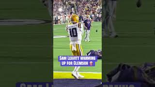 LSU QB Sam Leavitt all set for the Tigers’ Week 1 showdown vs. Clemson 🐯 #LSU #Clemson