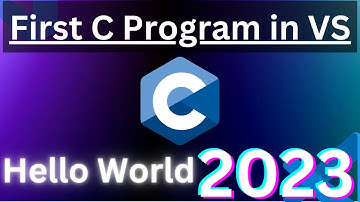 Hello World Program in C  | First C Program in Visual Studio