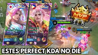 I PLAY WITH RANDOM PLAYER FREDRINN AND MY ESTES PERFECT KDA NO DIE! | RANKED | Mobile legends