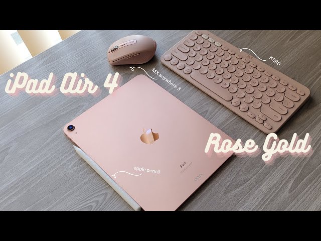 2020 iPad Air 4 Rose Gold Unboxing + Accessories 💕🍎 📦