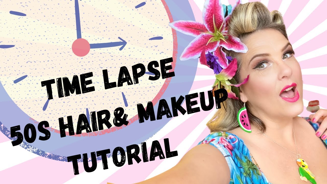 1950's hair & makeup timelapse | Follow along step by step | Dawn's Vintage  Do - YouTube